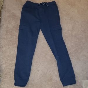 Boys size navy blue 5 pocket cargo sweat pants